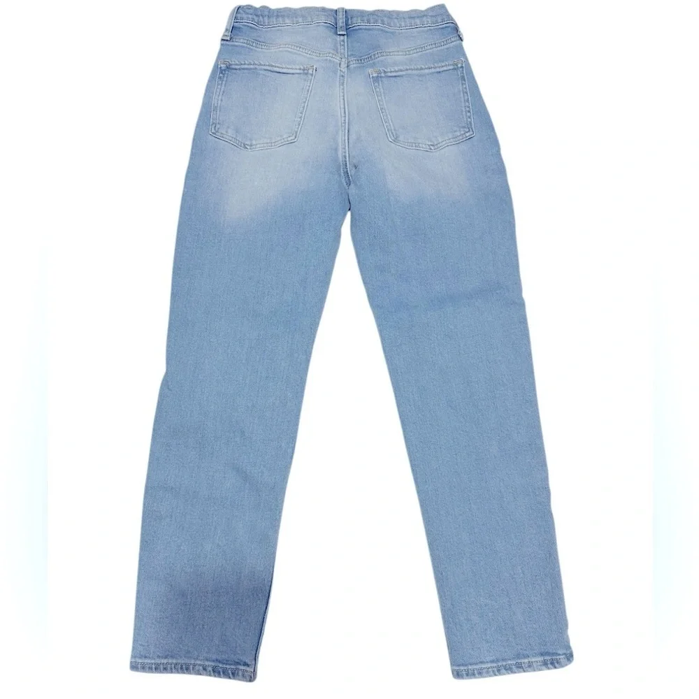 Old navy O.G straight high rise  distressed 99%cotton 1% spandex - Picture 3 of 6